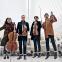 Jumping for joy in spite of it all: Estelle Choi, Jeffrey Myers, Jeremy Berry and Ryan Meehan