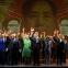 Madame Mao (Hye-Youn Lee, in blue) sings according to the book, Pat Nixon (Julia Sporsén, in green) joins the line
