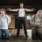 Times up: Aidan Turner (centre) in 'The Lieutenant of Inishmore'
