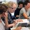 The past made present: Jeanie O'Hare (centre) in rehearsals for 'Queen Margaret'