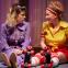 Child's play: Claire Goose and Dorothea Myer-Bennett in 'Holy Shit'