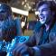 First flight: Chewbacca (Joonas Suotamo) and Han Solo (Alden Ehrenreich)