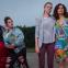 Double-family comedy: from left, Siobhan Finneran, Lauren Socha, Ellie White and Rebceca Front