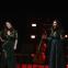 Becky and Rachel Unthank on stage at Cadogan Hall